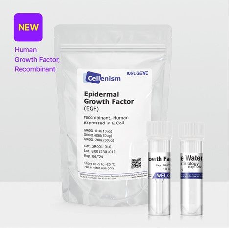 Epidermal Growth Factor in an opaque sealed bag.