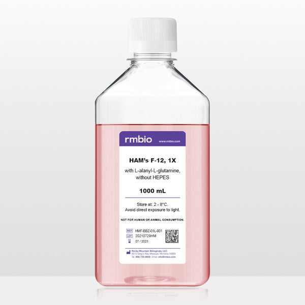 HMF-001: F-12 Nutrient Mixture (HAM’S F-12) 1X, With L-alanyl-L-glutamine, Without HEPES