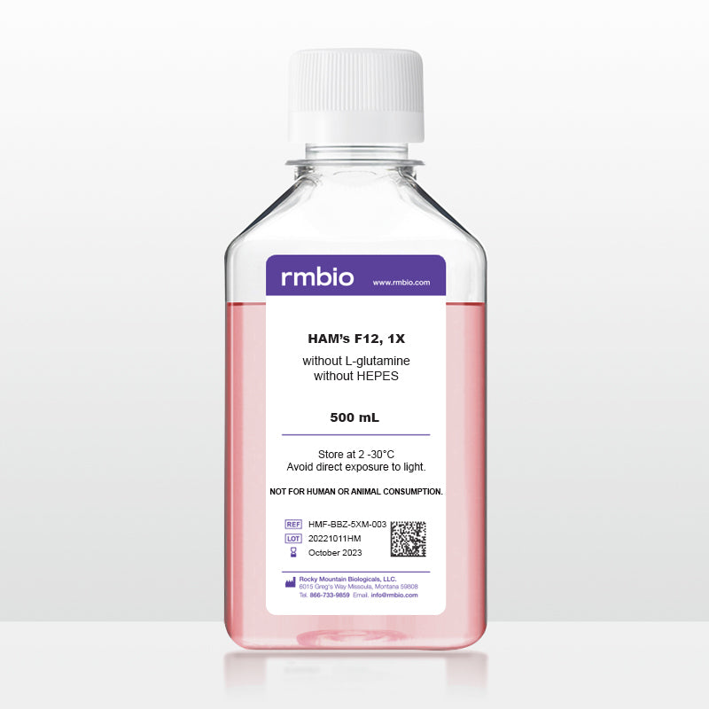 HMF-003: F-12 Nutrient Mixture (HAM’S F-12) 1X, Without L-glutamine, Without HEPES